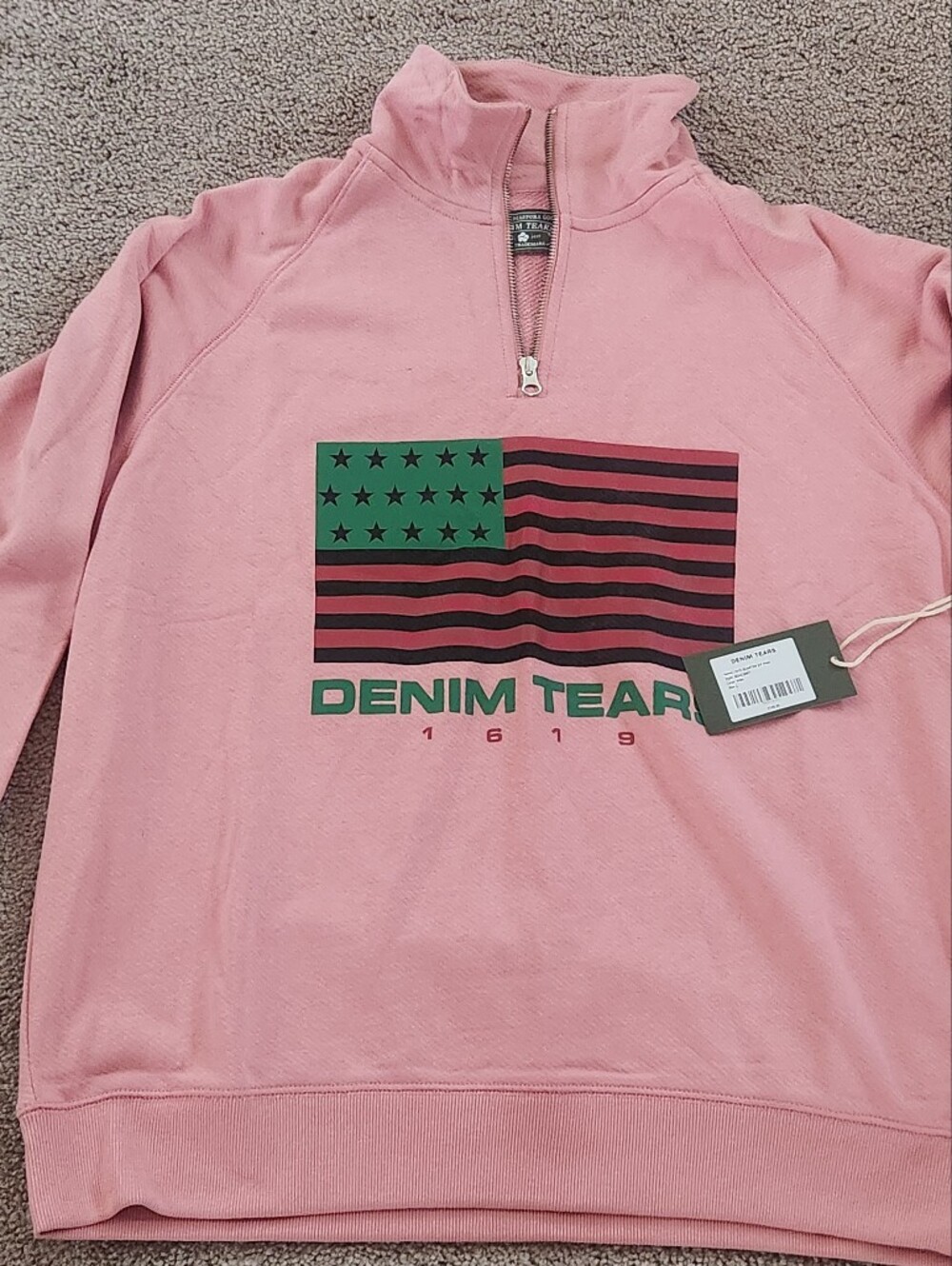 Denim Tears 1619 Quarter Zip Sweater